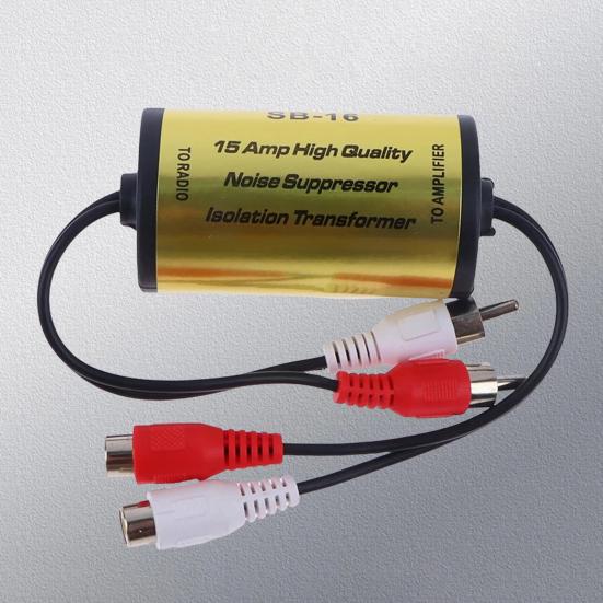 Yousheng Car Audio Noise Filter Remove Engine Whine And Static Car Audio Hum Eliminator Sound Quality Enhancer for Car Stereo Systems
