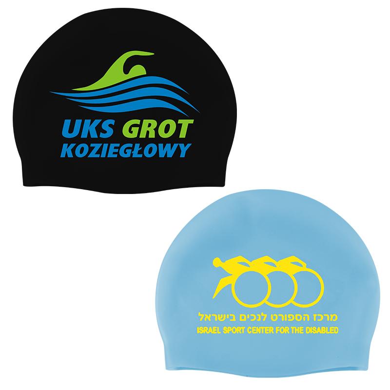 High Quality 100% Silicone Waterproof Seamless Swim Cap Custom Logo Water Sports Swimming Cap for Adults