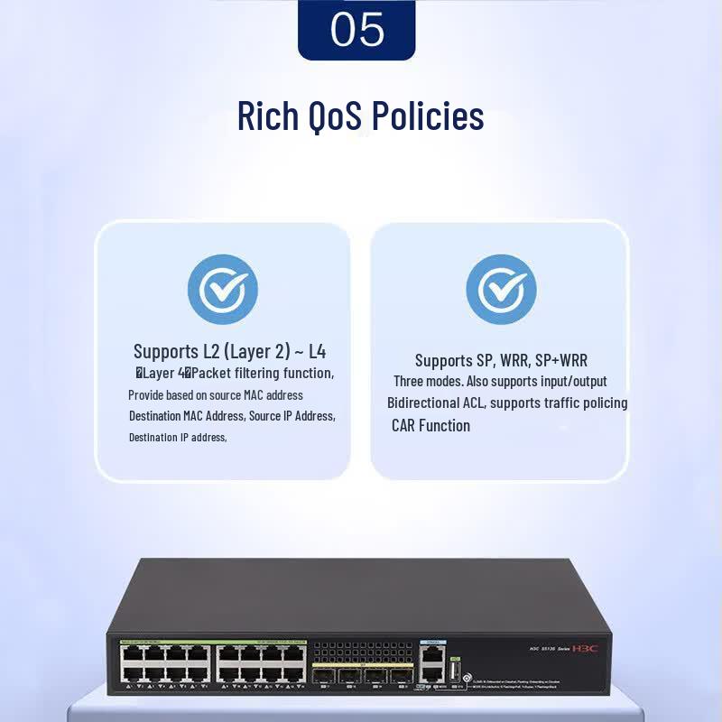 H3C S5135S-16FP4S-EI Enterprise Gigabit PoE Managed Switch