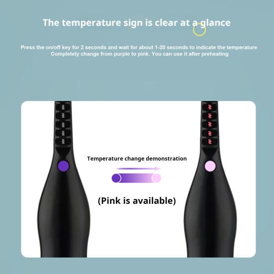 Electric Eyelash Curler USB Rechargeable Mini Heated Eyelash Curler with 3 Heat Modes Fast Heat Up In 8s Finalize Eyelash Tool for Women