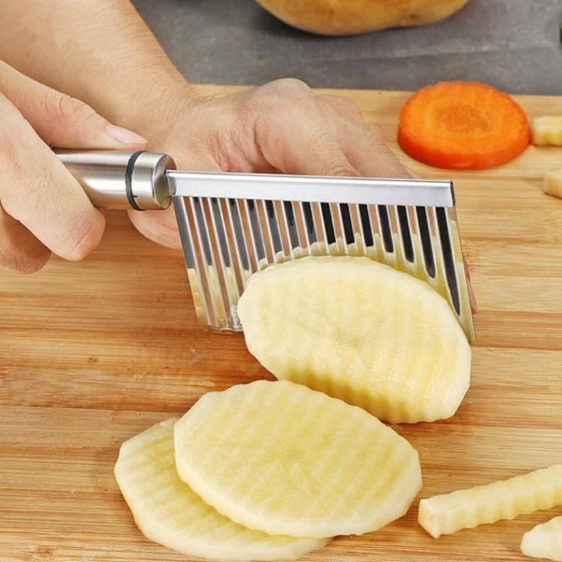 Нож для фигурной нарезки из нержавеющей стали, многофункциональная кухонная терка для овощей и фруктов
