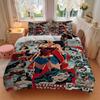 3pcs Wonder Woman Bedding Set, Soft Polyester Duvet Cover and Pillowcases Machine Washable Seasons all suitable & Guest Room Decor331