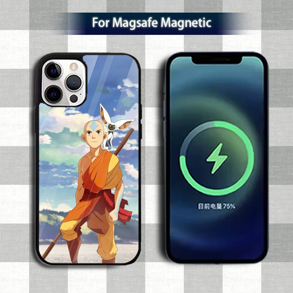 Чехол для телефона A-Avatar A-Appa AangS для iPhone 13,12,15,17,11,16,14,Pro,Max,Plus,Mini,Magsafe, Магнитный чехол для беспроводной зарядки