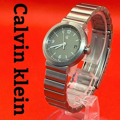 Used Good Condition Calvin Klein Date Ladies Watch, Working, New Battery