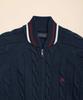 Brooks Brothers Supima Cotton GF Logo Tennis Full Zip Sweater 100218862 Navy S [Brooks Brothers]