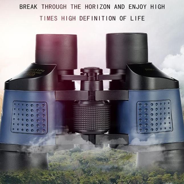 60X60 красная пленка телескоп высокой четкости при слабом освещении ночного видения дальномерный бинокль мощный телескоп открытый военные вентиляторы инструменты для просмотра