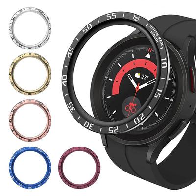 Стильное кольцо безеля для Samsung Galaxy Watch 5 Pro, 45 мм, кольцо из нержавеющей стали, чехол с защитой от царапин