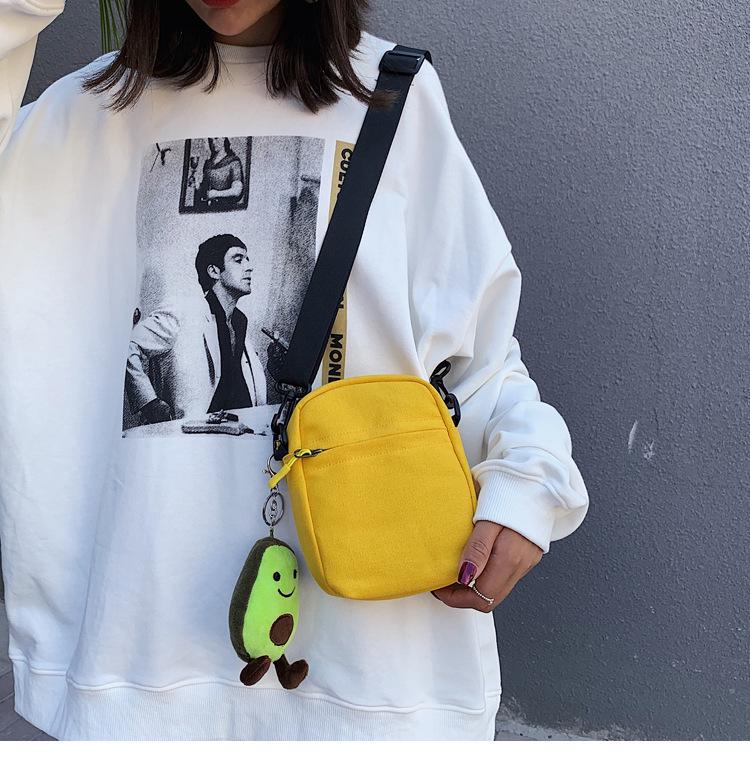 Милая мультяшная квадратная холщовая сумка в корейском стиле «Охотник на демонов» для детей и подростков