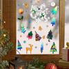 New Merry Christmas Electrostatic Glass Stickers Living Room Window Decoration Wall Stickers