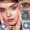 Eyeshare 1 пара модных контактных линз для глаз с зелеными зрачками для глаз, линзы естественного синего цвета, высококачественные косметические линзы