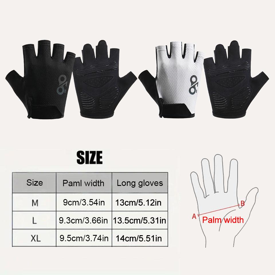 GTUBIKE 1 Pair Sports Cycling Gloves Half Finger Men Women MTB Bike Gloves Running Fitness Gym Riding Motorcycle Bicycle Gloves 6