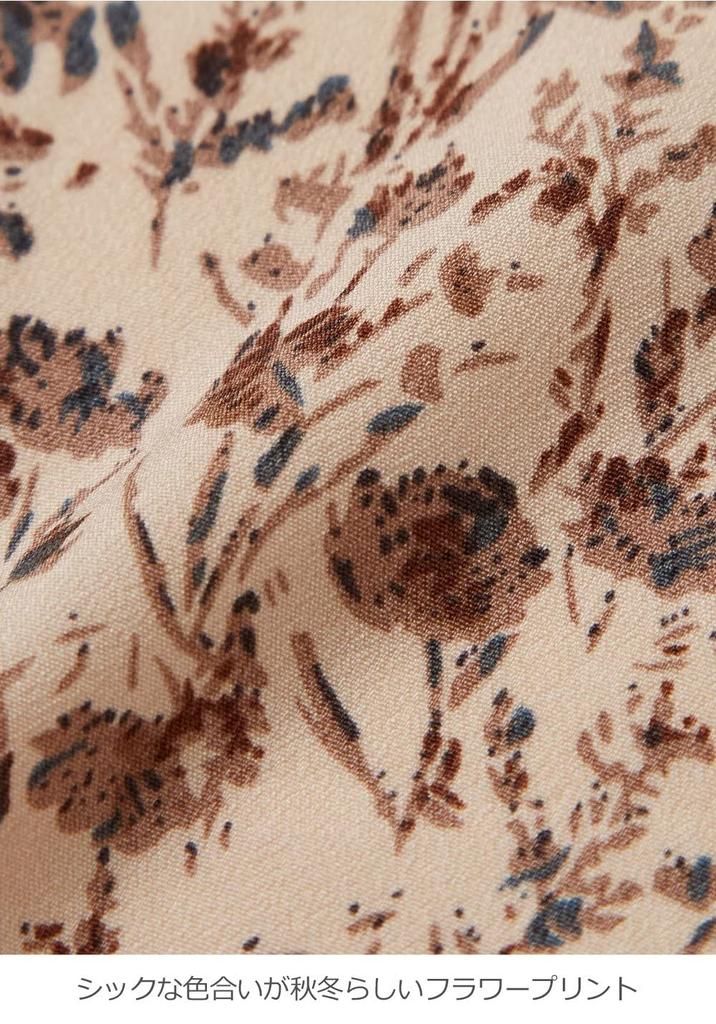 Платье для беременных объемное многоярусное с цветочным принтом длинное V-образный вырез черное с цветочным принтом 10131202 [ANGELIEBE] Платье, Рукава, Подол, Узор, Платье, Дородовое, Послеродовое, На подкладке, Рукав, Вырез,