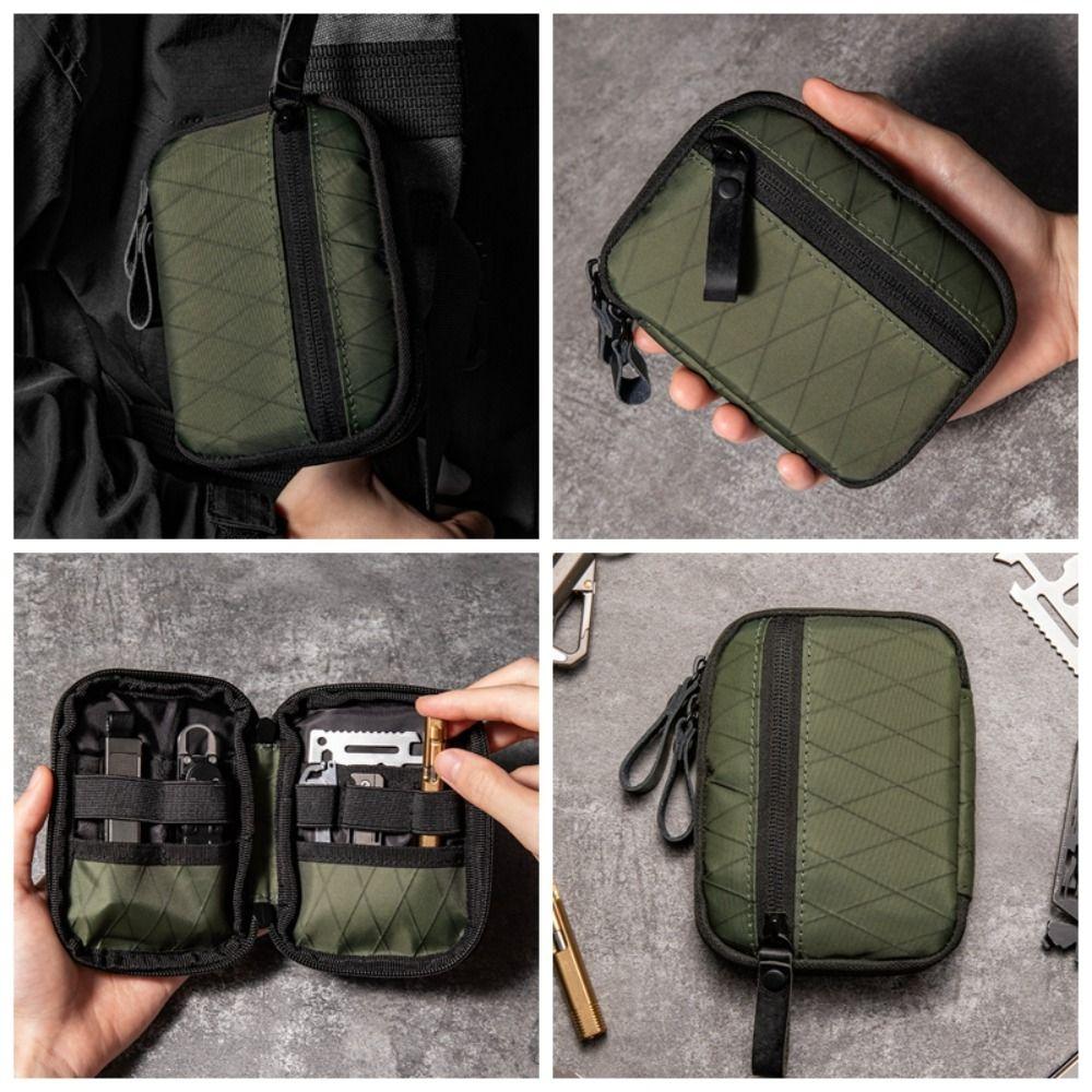 Nylon Material EDC Pocket Organizer Waterproof Tool Storage Bag EDC Wallet Pouch Cards & Keys