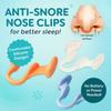 Anti-Snore Nose Clips for Better Sleep, Snoring Solution, Comfortable Silicone Design, No Battery or Power Required, Helps Stop Snoring and Improve