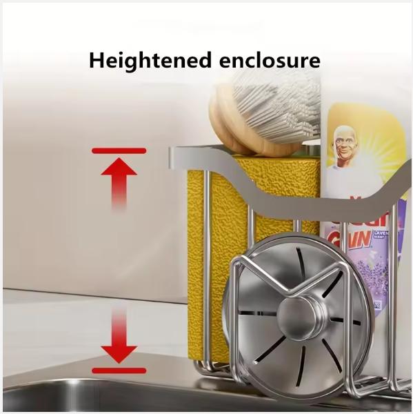 2025 держатель для губки для кухонной раковины, подвижный держатель для щетки, вешалка для полотенца, подвесная корзина, маленькая в органайзере, аксессуары, стойка, корзина