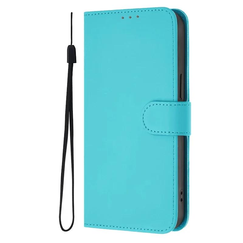 Для MOTO G85 G75 G55 Чехол Книжка на Для Coque Motorola Moto G85 G75 G55 G45 G35 G15 Power G05 Однотонный Кожаный Чехол Funda