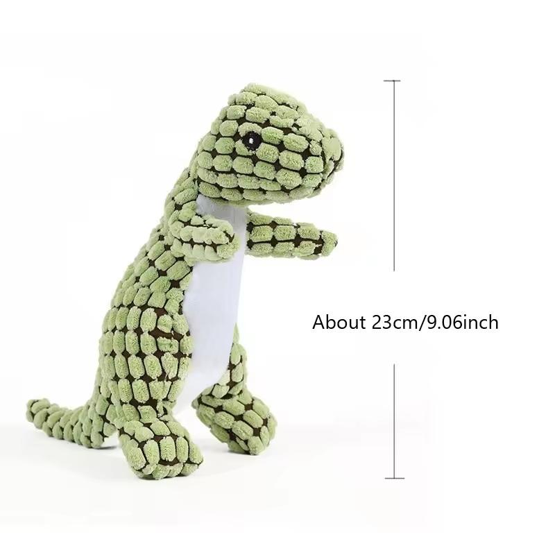 Squeaky Sound Chew Resistant Plush Dinosaur And Crocodile Shape Toy For Dogs Interactive Pet Chewing Play
