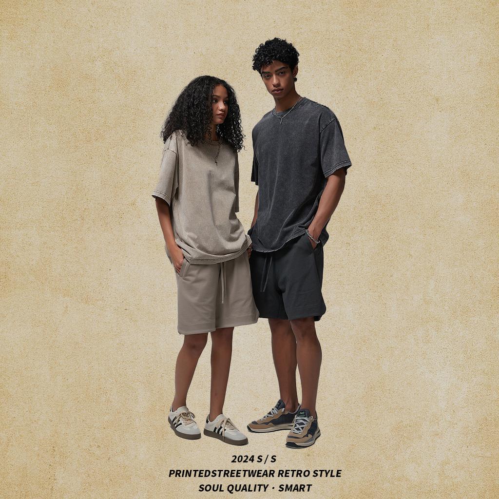 275 г/м² 100% хлопок стираная футболка с индивидуальным рисунком принт мужские футболки персонализированная футболка