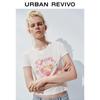 UR 2025 Women's Color-Block Print Short Sleeve T-Shirt