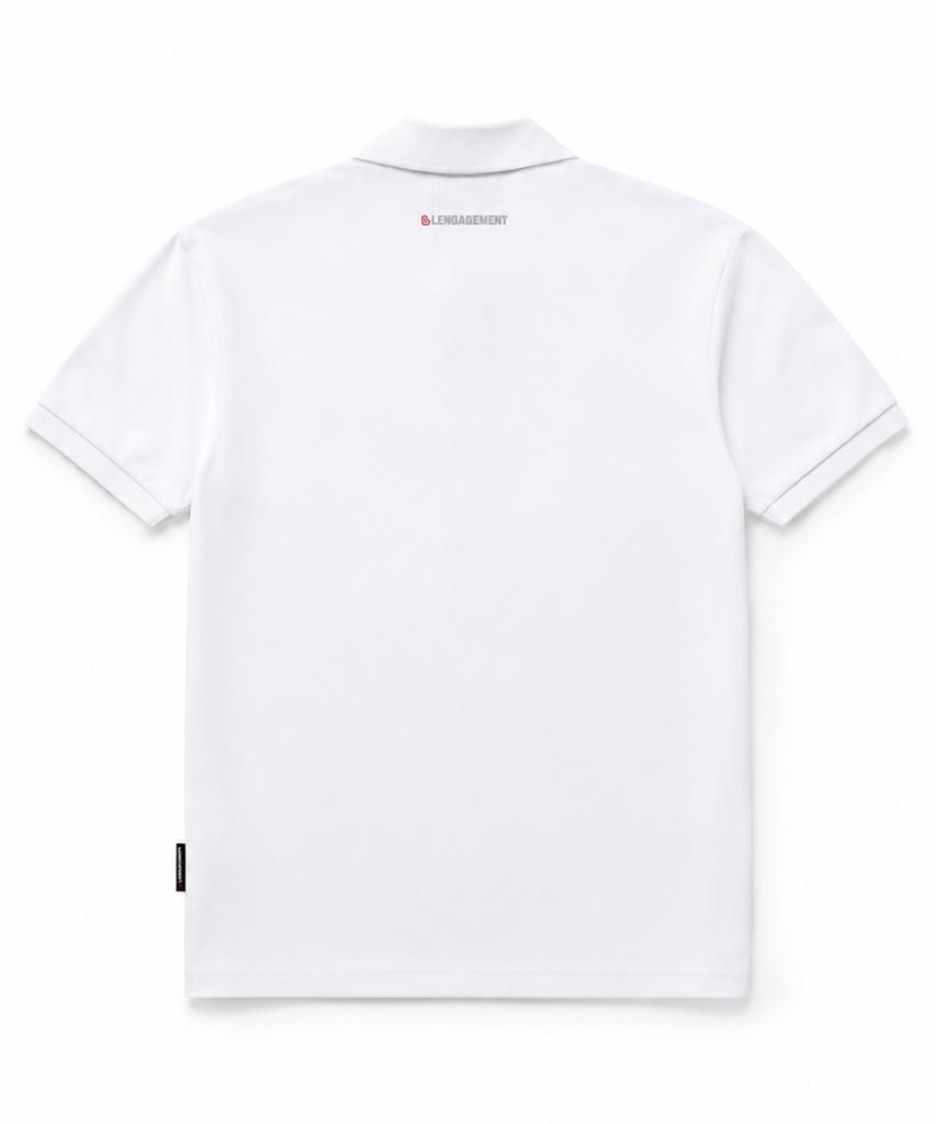 LENGAGEMENT Classic Cotton Pique Collar T-Shirt [White]