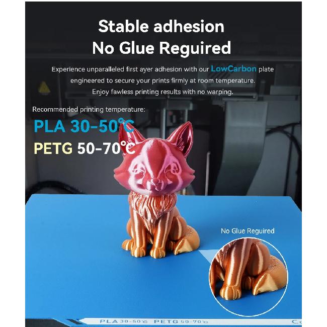 Build Plate For Elegoo Centauri Carbon Cold Plate Low Temperature Plate Double-Sided Printing 256x256mm Heat Bed 3D Printer Part