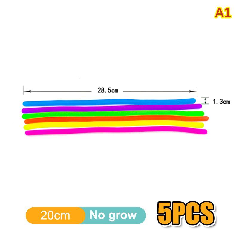 Elastic Stretchy Noodles Fidget Toys 6PCS Sensory String Decompression Fun For School Classroom Children Activity