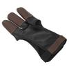 Archery Glove Finger Tab Accessories Three Finger Guard PU Leather Archery Gloves for Recurve Compound Bow L