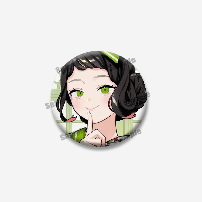Gokurakugai Anime Enamel Pin Tao Saotome Alma Yoru Round Brooch Badge for Backpack Clothing Cute Cartoon Jewelry Accessory Gift