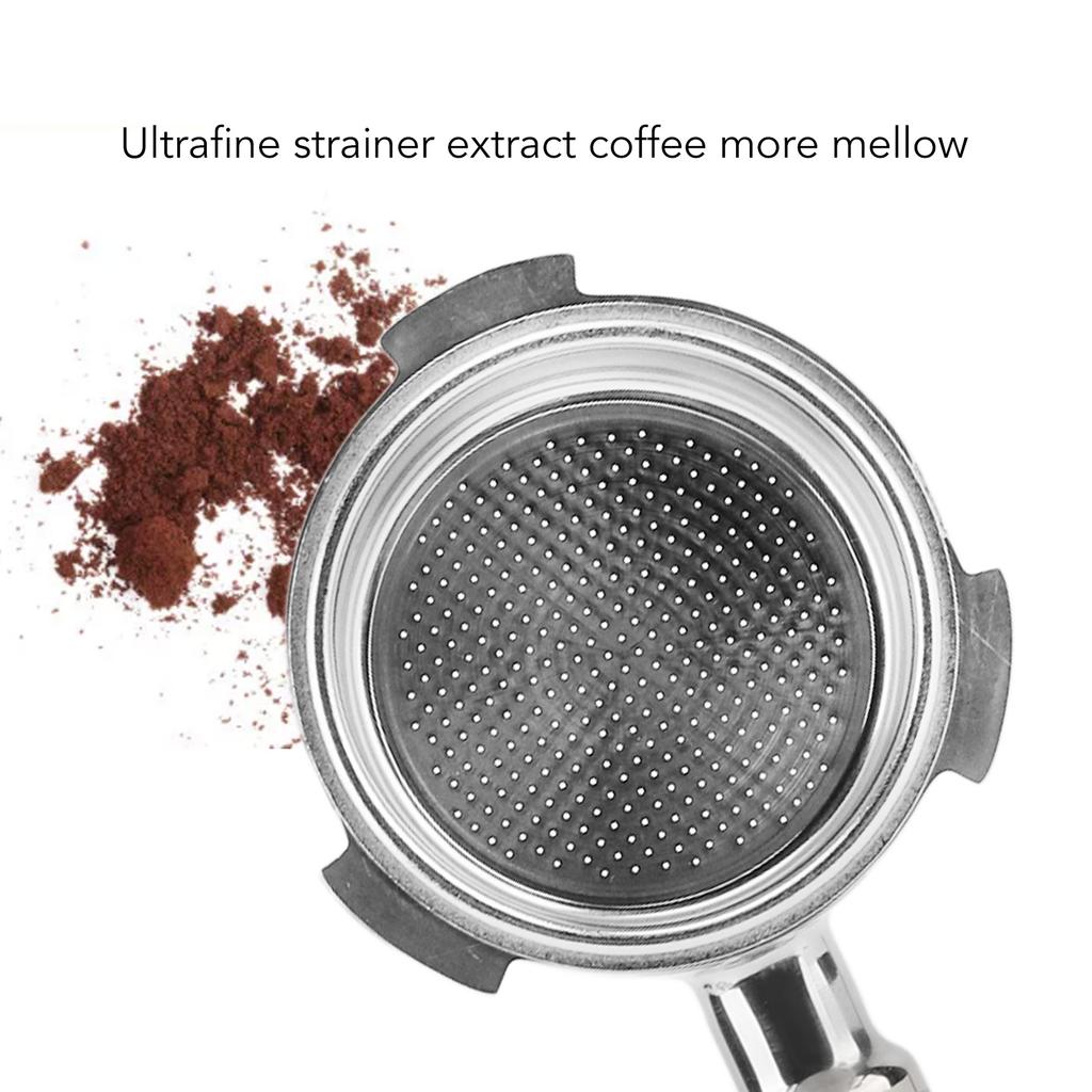 51mm Bottomless Coffee Portafilter 3 Ears Single Layer Portafilter Coffee Machine Bottomless Filter For Delonghi F Redwood