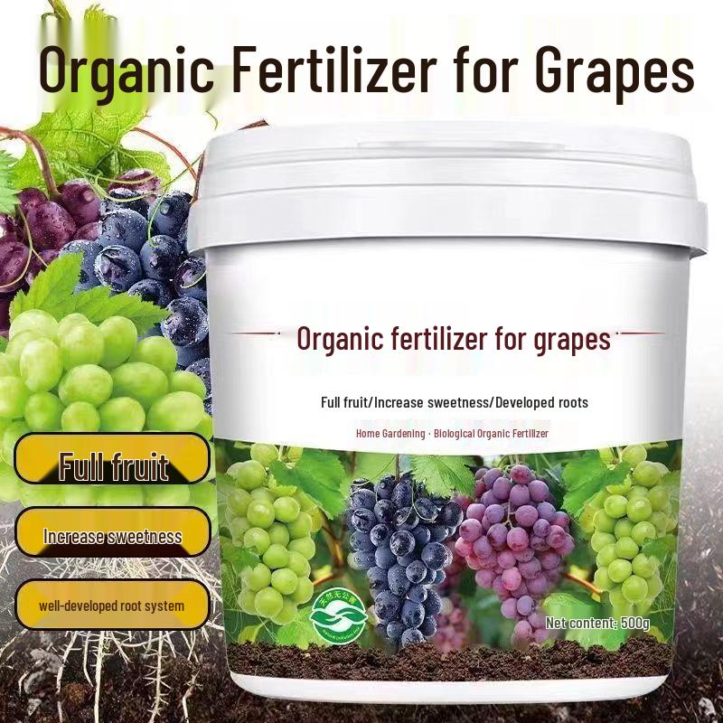 Grape Special Organic Slow-Release Granular Fertilizer with NPK, 200g/500g/1000g