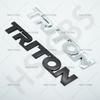 ABS 3D Triton Emblem Sticker Logo Tail Chrome Nameplate Decals For Mitsubishi L200 Rear Truck Stickers Badge Car Accessories MK3