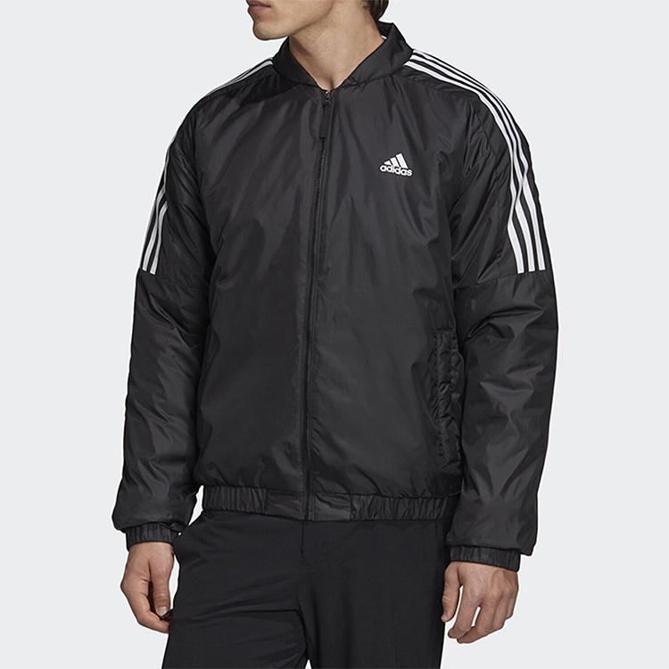Adidas Утепленная куртка-бомбер Essentials Мужские куртки черные GH4577