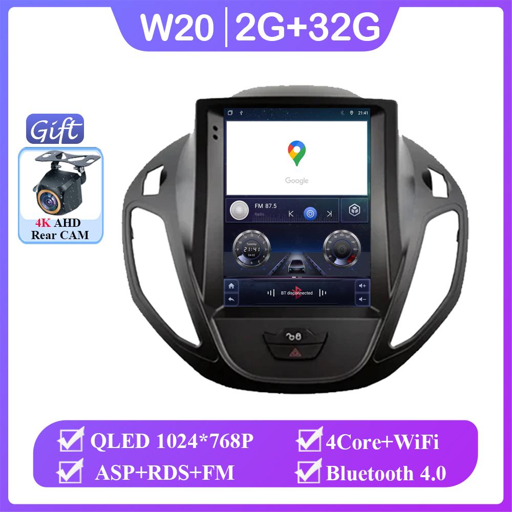 Автомобильное радио для Ford Tourneo Transit 2012-2025 стерео мультимедиа 9,7-дюймовый вертикальный экран навигация Android Auto без 2DIN