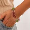 Bohemian Flower Bracelet Dried Daisy Retro Hand Ring Simple Wide Bangle  Girls