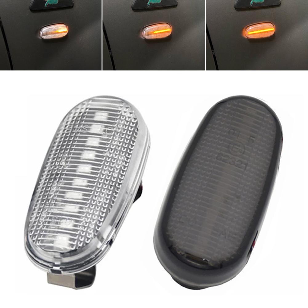 For Alfa Romeo Mito 955 147 GT 937 Fiat Bravo 2 Dynamic LED Side Marker Lights Arrow Turn Signal Flashing Blinker Lamp 2Pcs