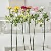 Искусственный Цветок Пиона Реалистичный Искусственный Шелковый Цветок с 1 Бутоном и 1 Бутоном для Вазы DIY Букет Свадебная Вечеринка Центральный Элемент Фото Реквизит