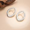 Модные Преувеличенные Неправильные Геометрические Полые Круглые Спиральные Серьги-Гвоздики Цветок для Женщин Вечеринки Пирсинга Ювелирные Изделия Подарки