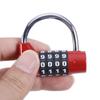 Gym Combination Lock 4 Dial Digit Code Lock Weatherproof Security Padlock  Door