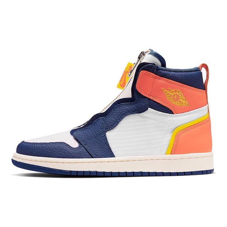 Air Jordan 1 High Zip 'Blue Void Citron' Женские AQ3742-100
