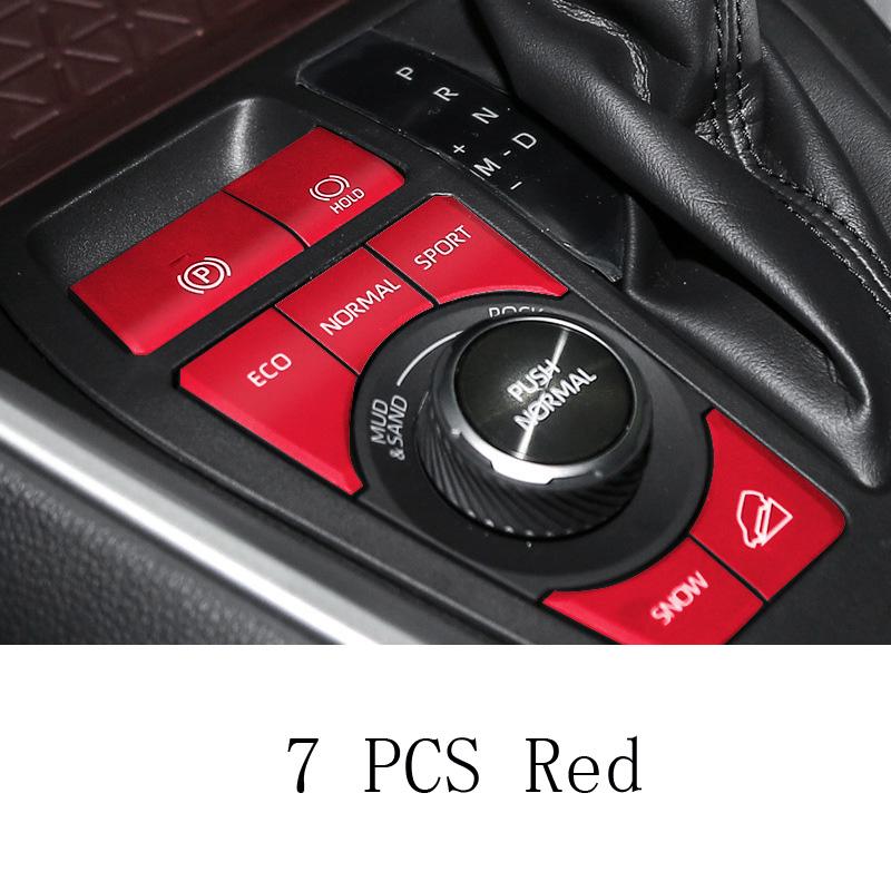 Электронный ручной тормоз для кондиционера, мультимедийная кнопка, блестящая накладка, наклейка для интерьера RAV4 RAV 4