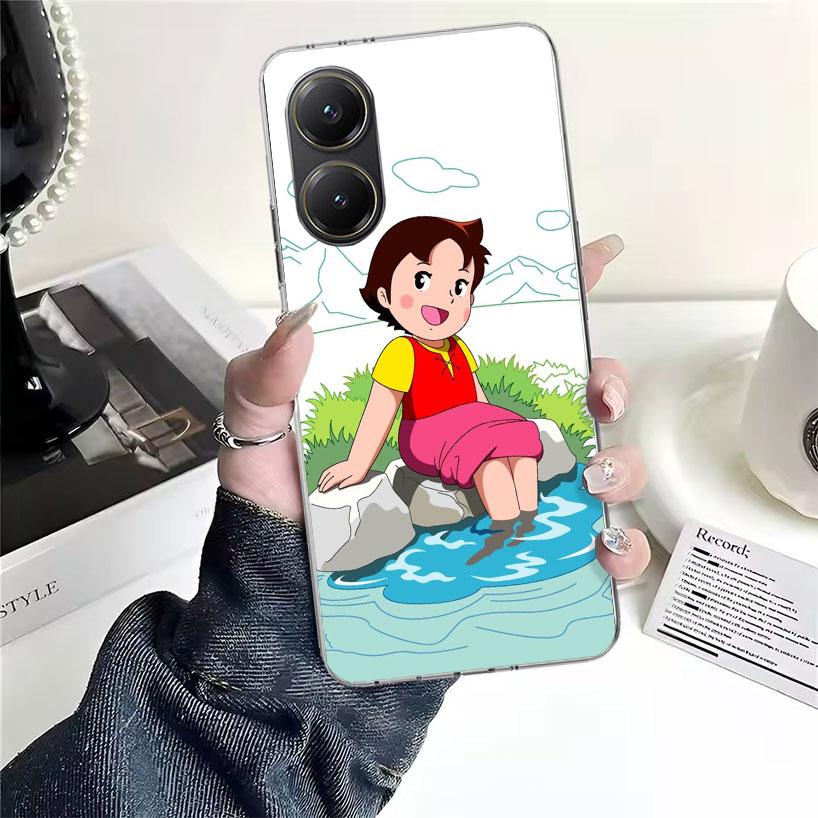 Хайди Милый Мультяшный Мягкий Чехол Для Телефона Для Xiaomi Redmi 15C 15 13C 13 Poco X5 X6 X7 F7 Ultra M7 12C 12 10 10C 9C 9A 9T 9 Fundas Poco