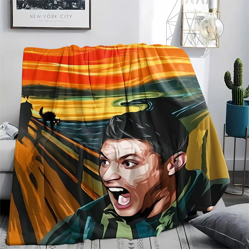 1 шт. Фланелевое одеяло с принтом Дина Винчестера, Высокое качество, Для всех сезонов, Декор для дома, Тепло и уют, Идеально для Рождественских подарков