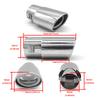 1 Piece 2.5" Stainless Steel Chrome Trim Car Auto Exhaust Muffler Tip Pipe Rear Tail Throat for Specific Models