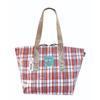 SNOOPY Packable Polyethylene Barrel Tote Bag Foldable Waterproof Leisure Laundry Check SNOOPY