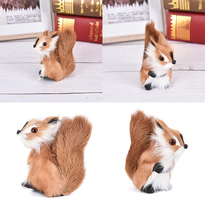 Моделирование Меха Белки Плюшевые Куклы Животных Игрушка Детский Подарок Домашний Декор