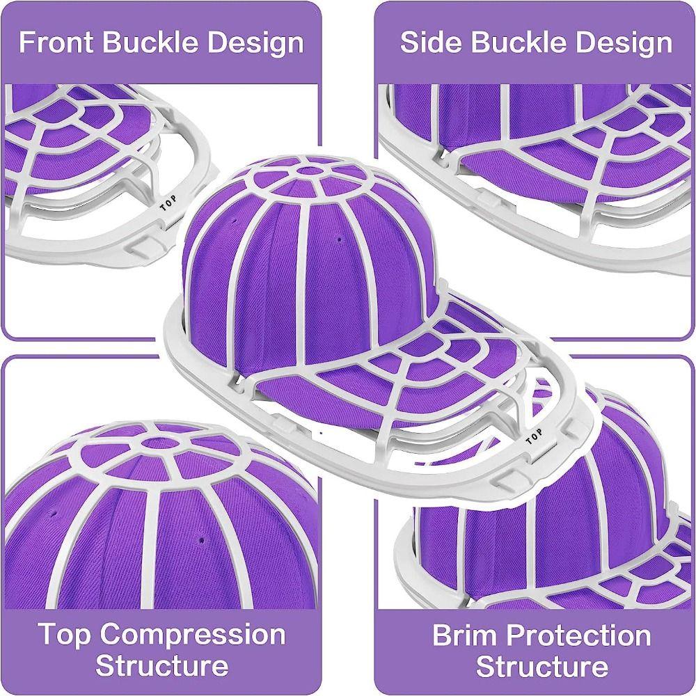 Сетка для стирки бейсболок для стиральной машины, клетка для стирки кепок, подставка-каркас для шляп, подходит для взрослых и детских шляп