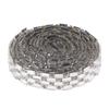 1 Yard Silver Rhinestone Ribbon Crystal Sewing Trim DIY Crafts 6 Rows 12mm