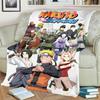 Anime-Naruto Print Blanket Warm Comfortable Flannel Blanket for Bedrooms, Sofas, Beds, Chairs, Picnics, Travel -LXR73