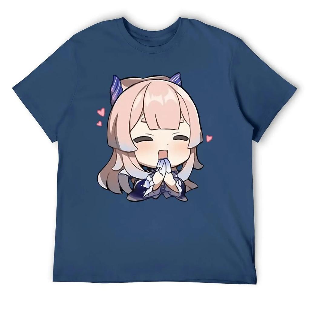 Sangonomiya Kokomi Genshin Impact Pray Tees Vintage T-shirt Harajuku Sports Graphic Aactivity Competition USA Size