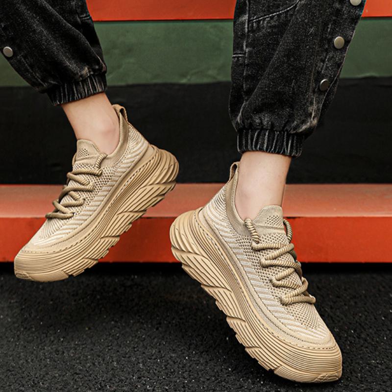 Мужская весенняя новая повседневная универсальная сетчатая повседневная обувь мужская легкая дышащая нескользящая спортивная обувь мужская шнурованная прогулочная обувь